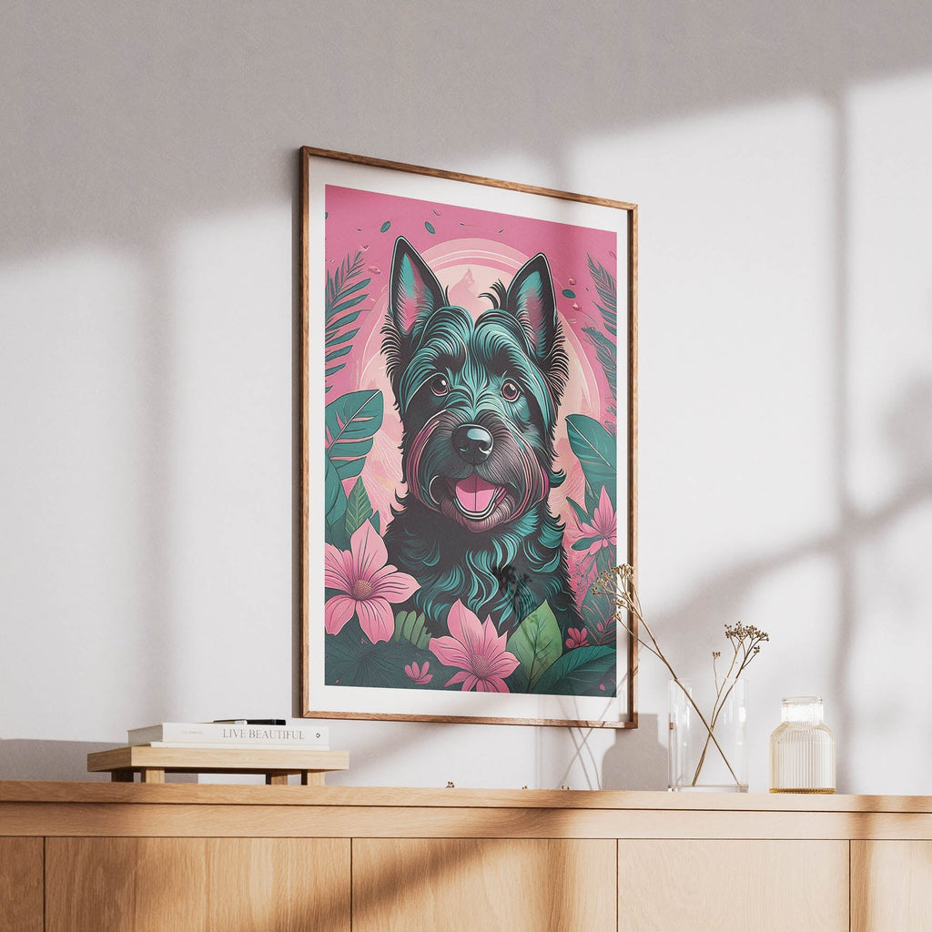 Scottish Terrier Flowery Dog image 6