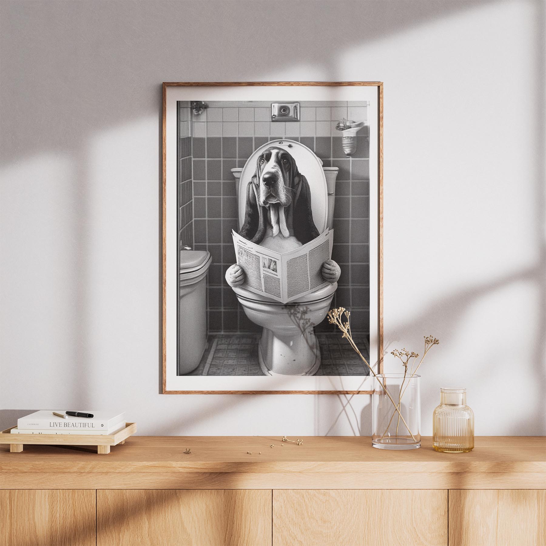 Basset Hound Toilet Humour Dog Series image 8