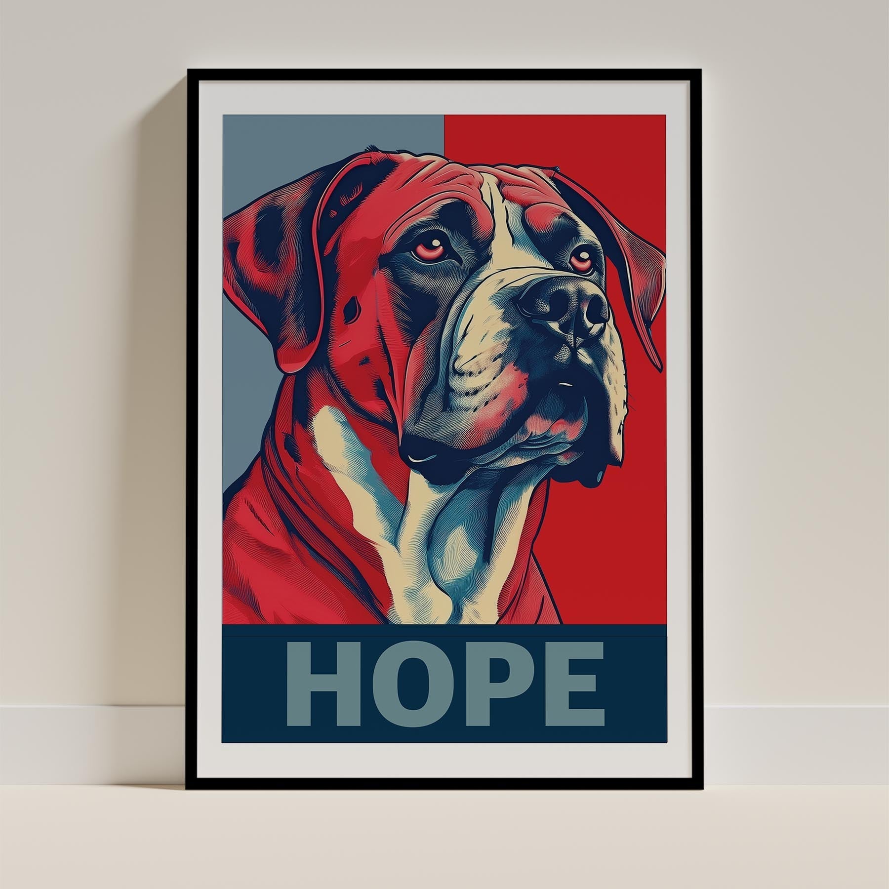 Dogue de Bordeaux HOPE Series Inspired by the Obama Poster image 0