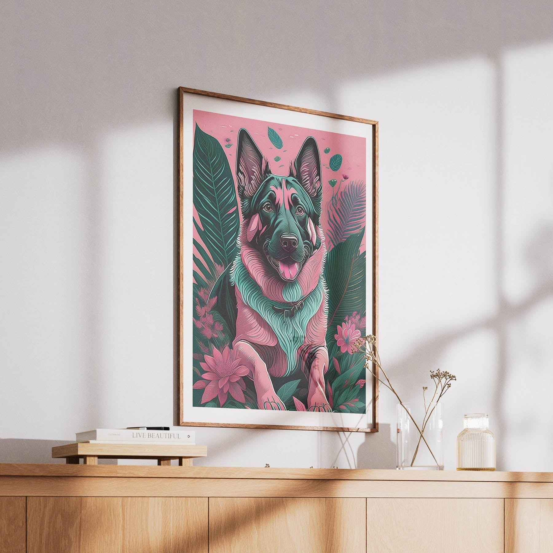 German Shepherd Flowery Dog image 6