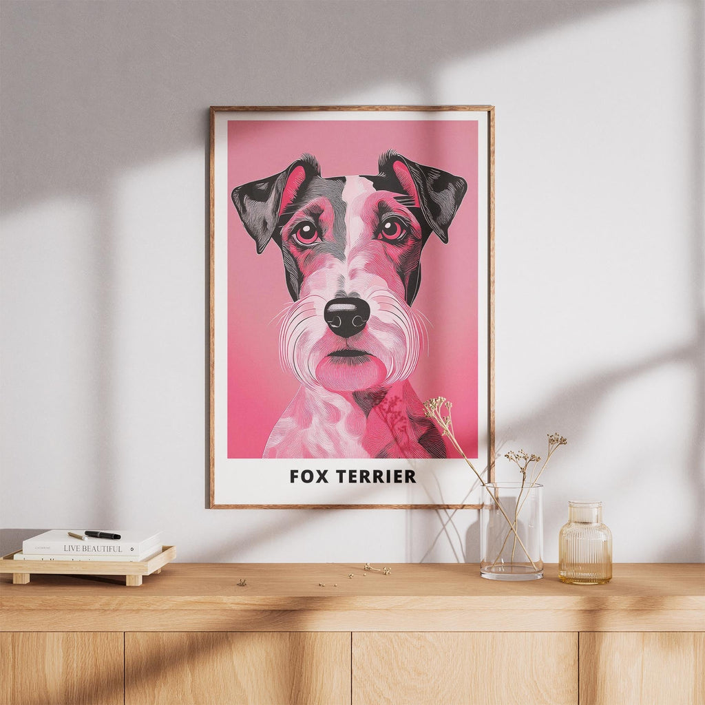 Fox Terrier Pink and Black Dog Series 1 image 8