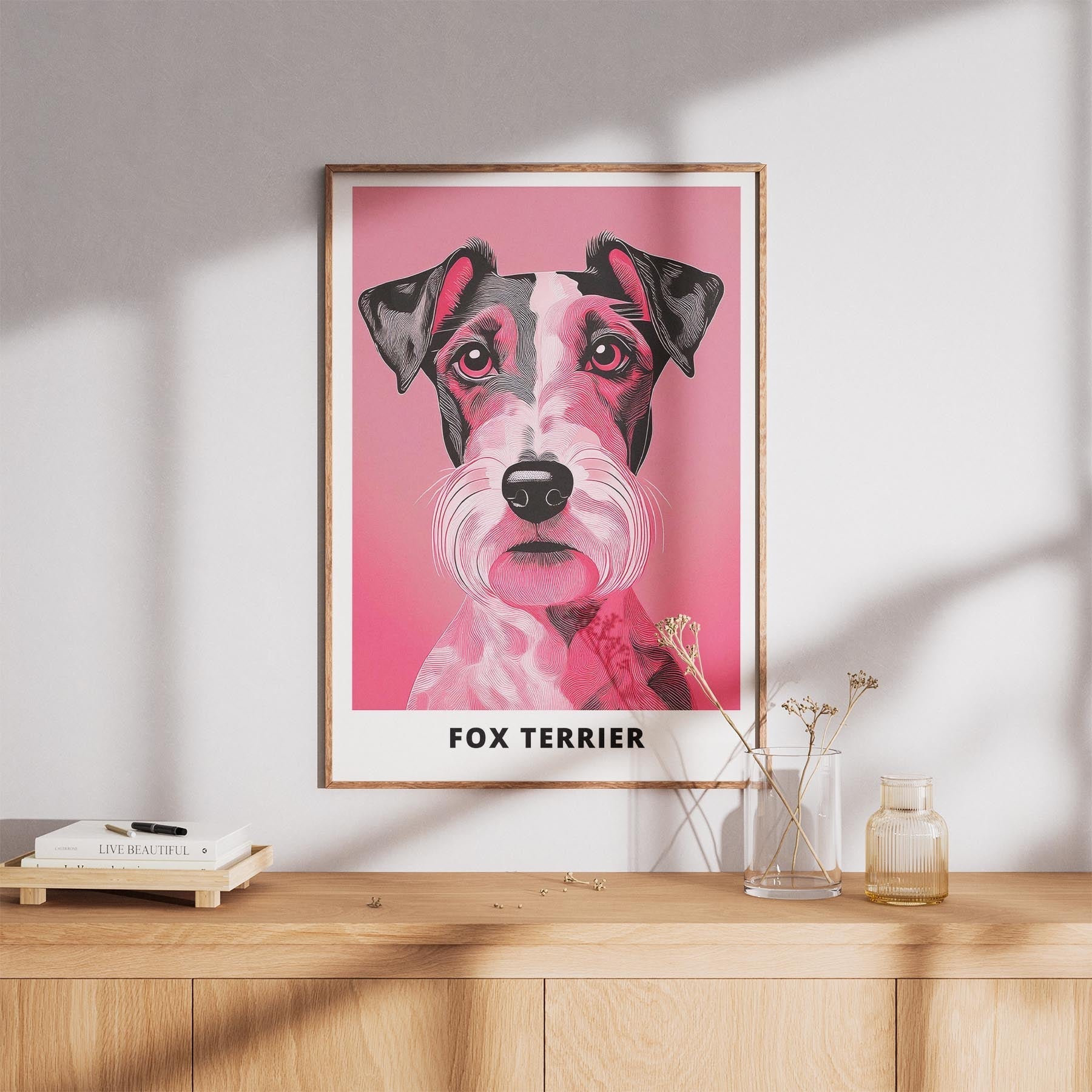 Fox Terrier Pink and Black Dog Series 1 image 8