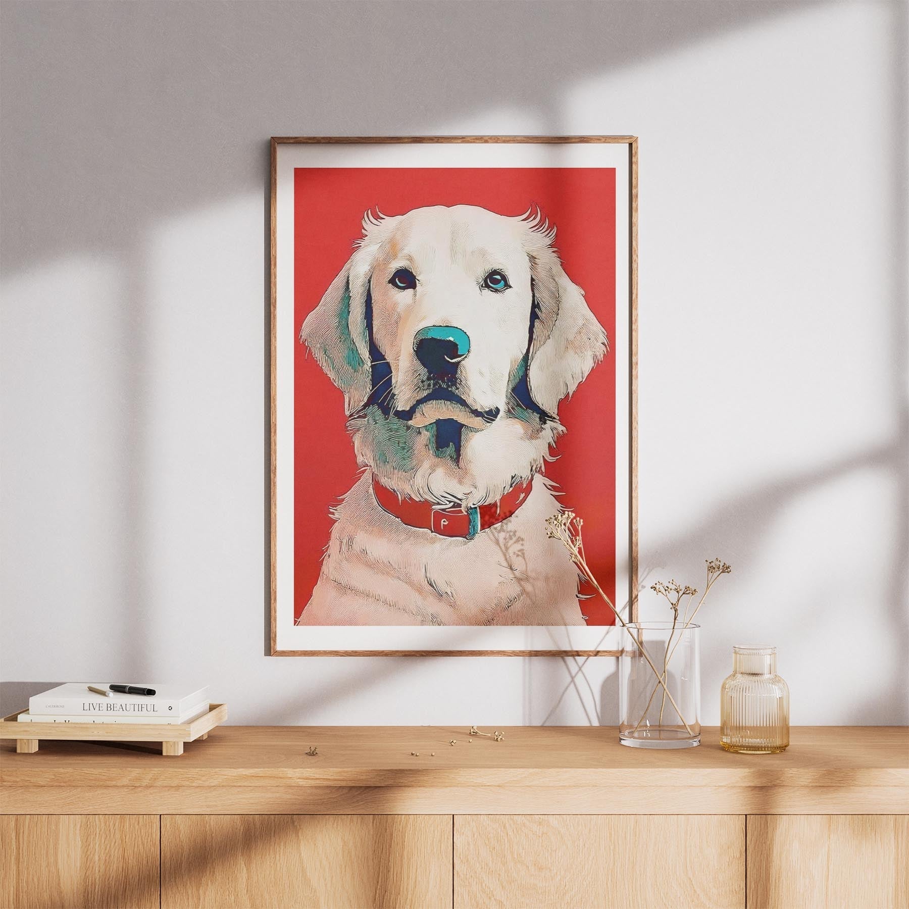 Curly Coated Retriever Red Dog Series image 8