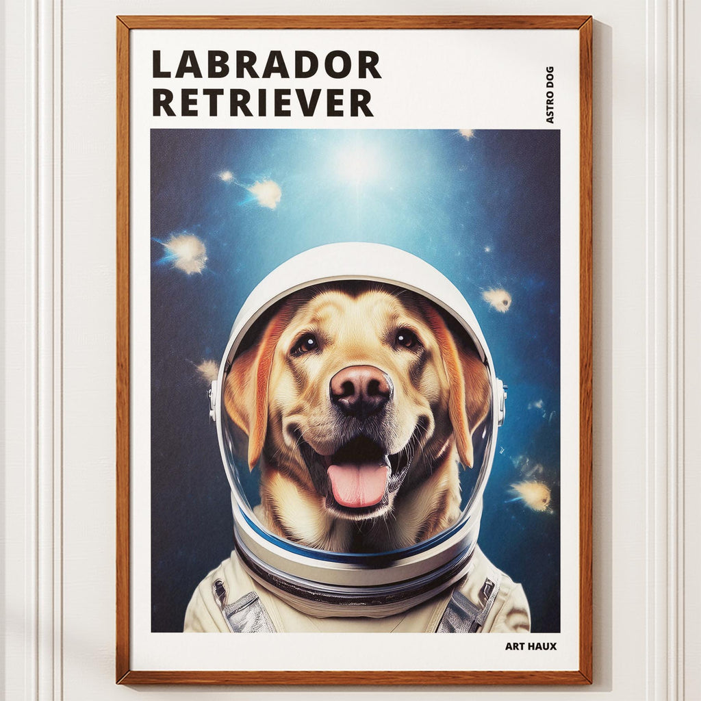 Labrador Retriever Astronaut Dog Series with Text Astro Dog image 10