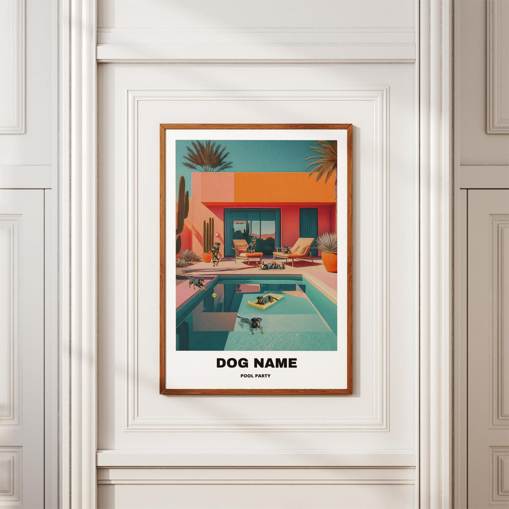 Rottweiler Custom Pool Party WITH TEXT image 3