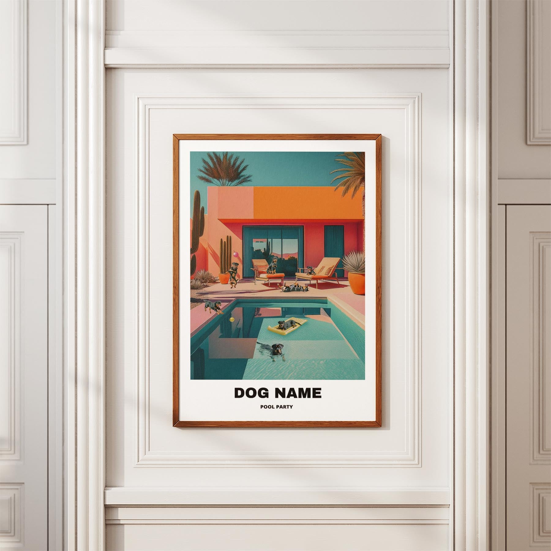 Rottweiler Custom Pool Party WITH TEXT image 3