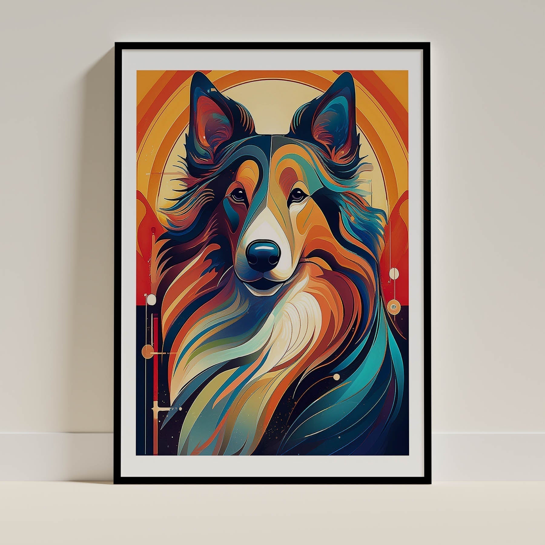 Collie Dog Art Print Unframed | 7 Unique Designs | Wall Art Gift for Dog Lovers - Image 7 | Dogsy & Co