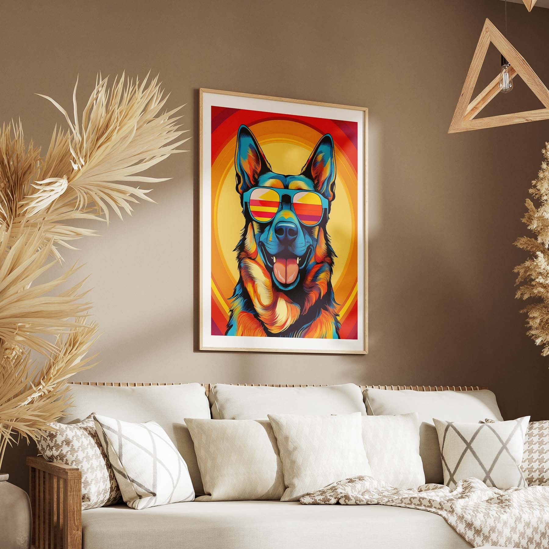 German Shepherd Dog In Colourful Sunnies 11 image 5