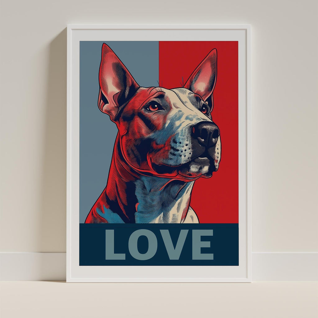 Bull Terrier LOVE Series Inspired by the Obama Poster image 9