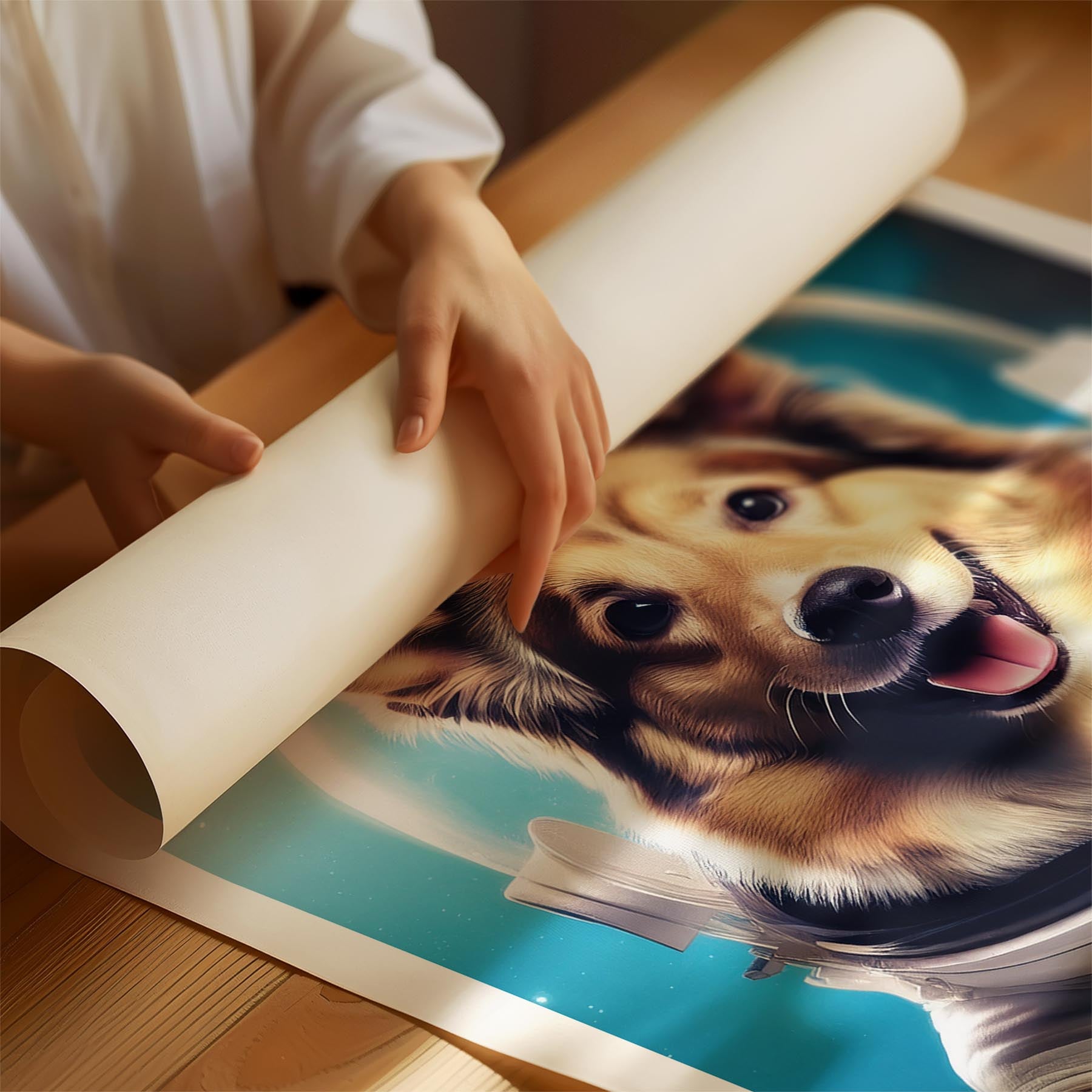 Shetland Sheepdog Astronaut Dog Series image 1