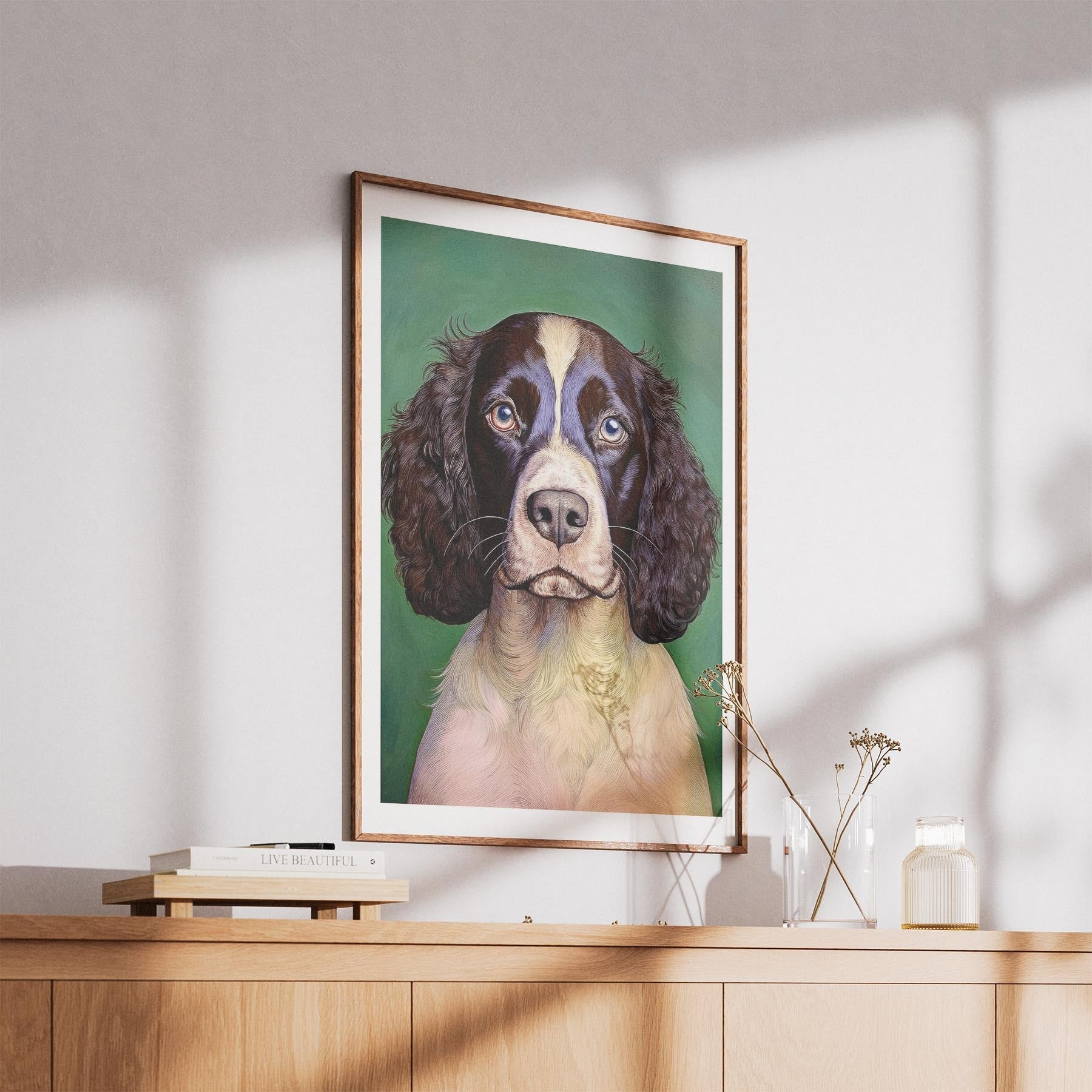 English Springer Spaniel Green Painted Series image 5