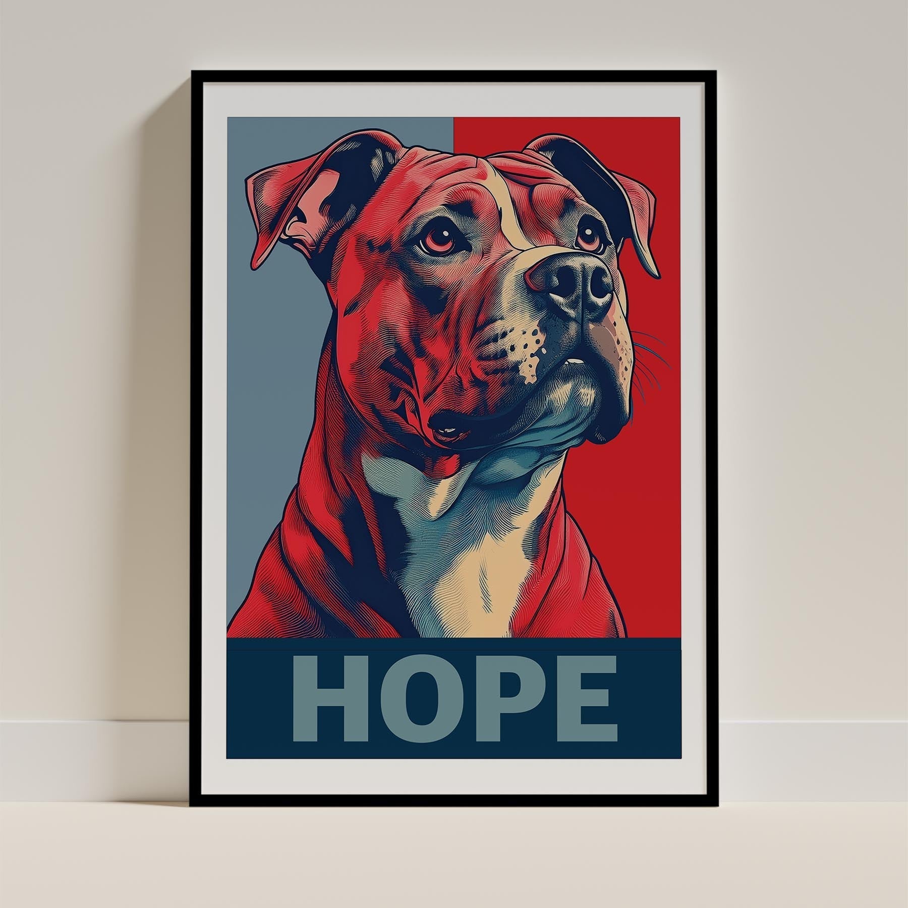 American Pitbull Terrier HOPE Series Inspired by the Obama Poster image 0