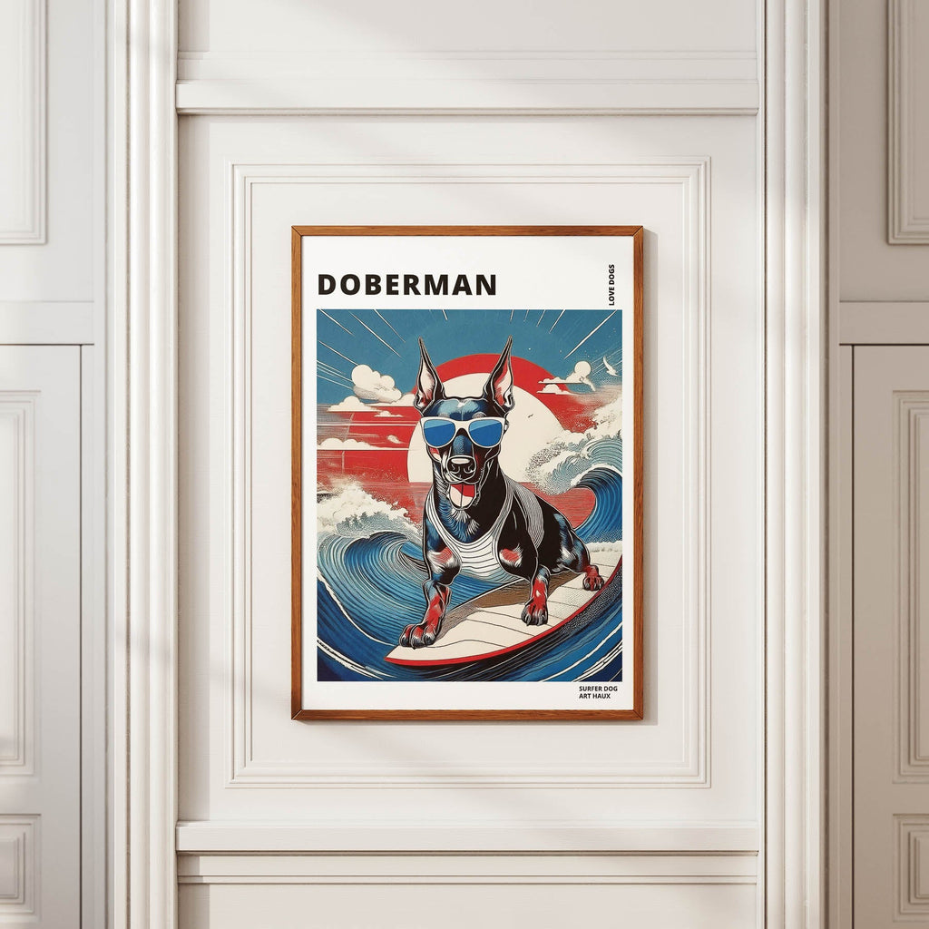 Doberman Hokosai Surfer Dogs 1 image 2