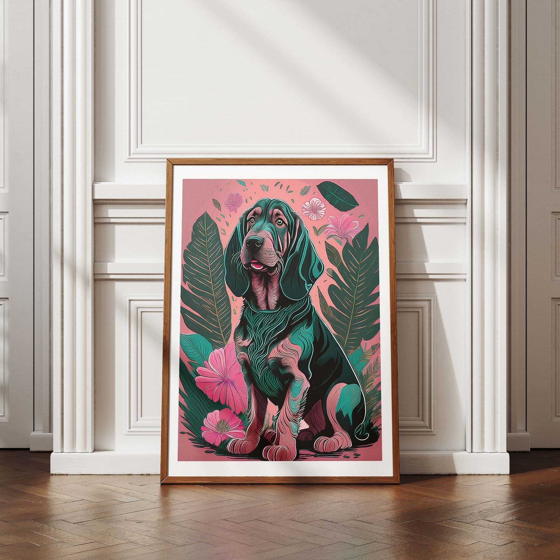 Bloodhound Flowery Dog image 4