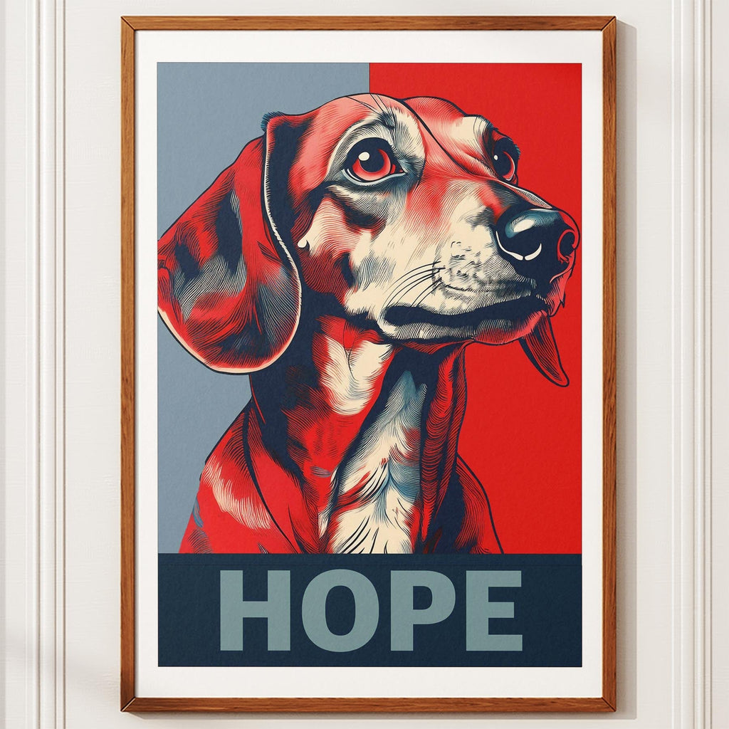 Dachshund HOPE Series Inspired by the Obama Poster image 10