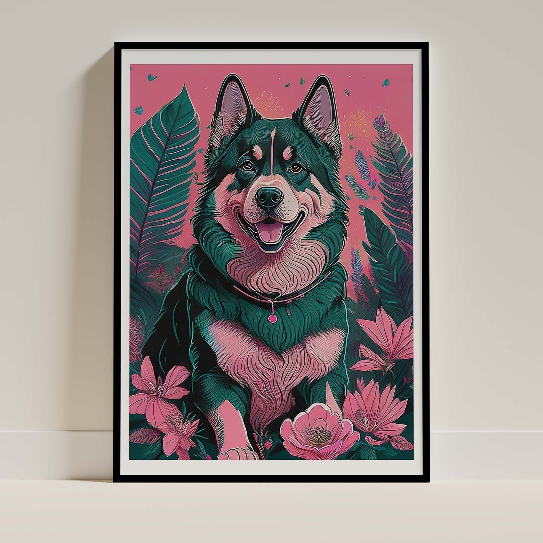 Alaskan Malamute Dog Art Print Unframed Vol 3 | 6 Unique Designs | Wall Art Gift for Dog Lovers | Dogsy & Co