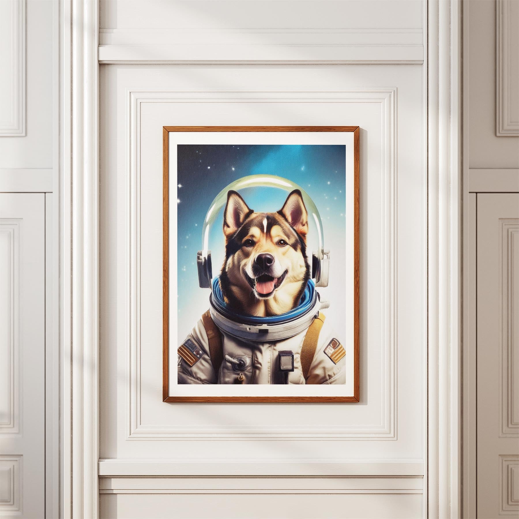 Alaskan Malamute Astronaut Dog Series image 3