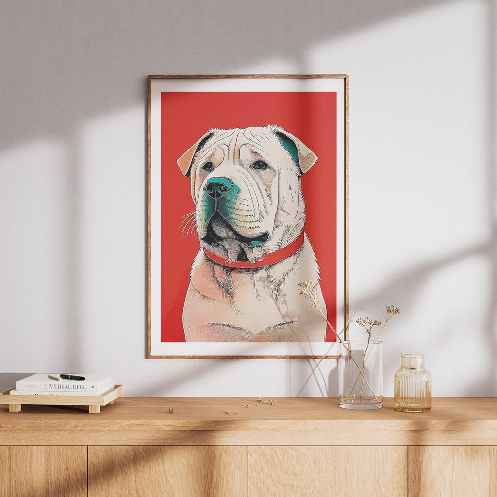 Shar Pei Red Dog Series image 8