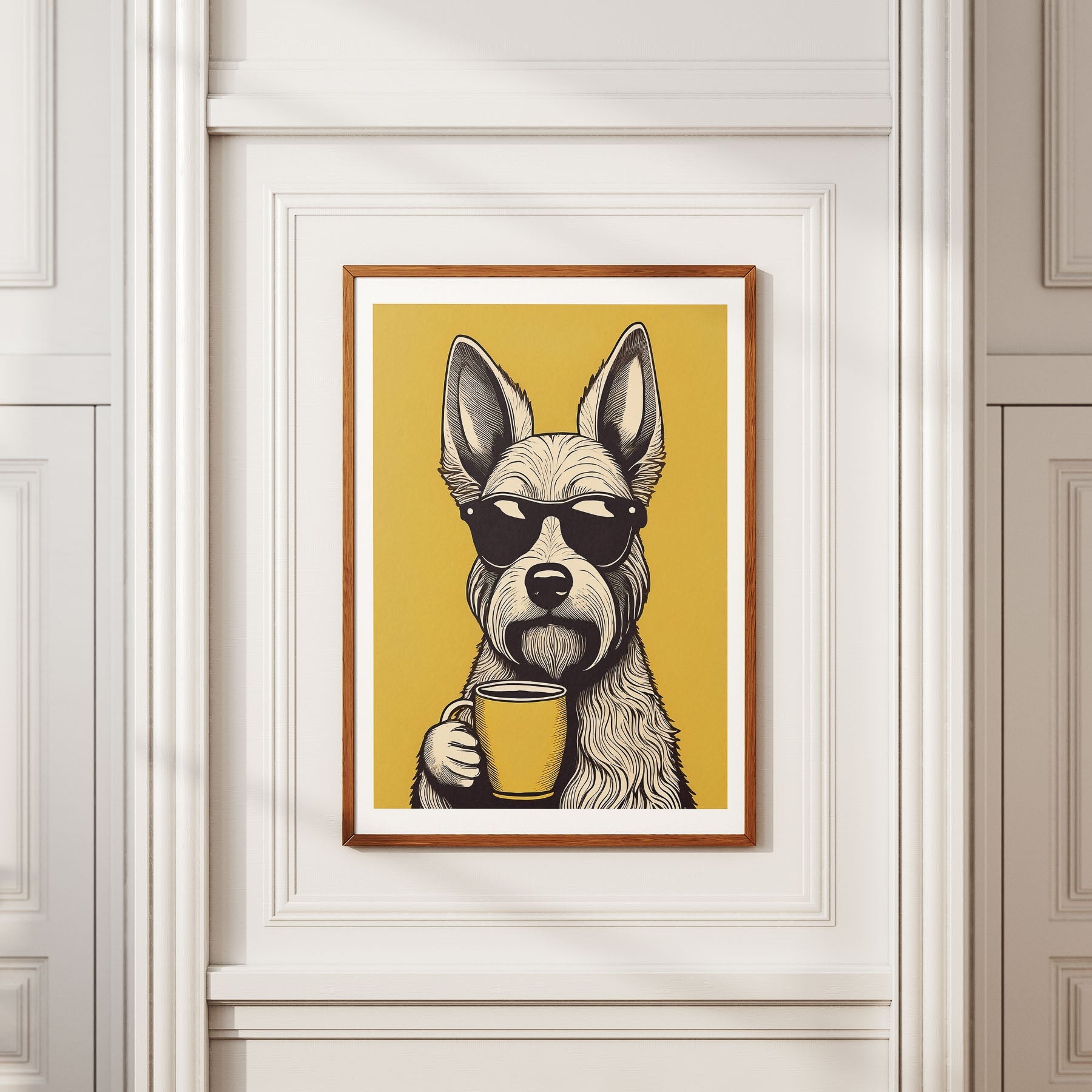 Irish Doodle Chillin Coffee Dog image 2