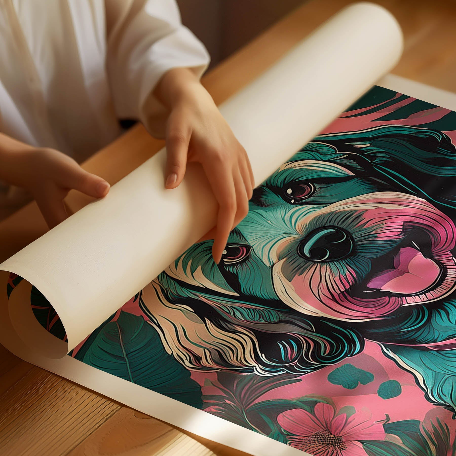 Cavoodle 1 Flowery Dog image 1