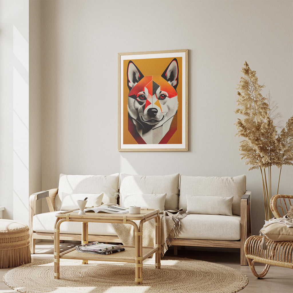 Shiba Geometric Orange Series image 2