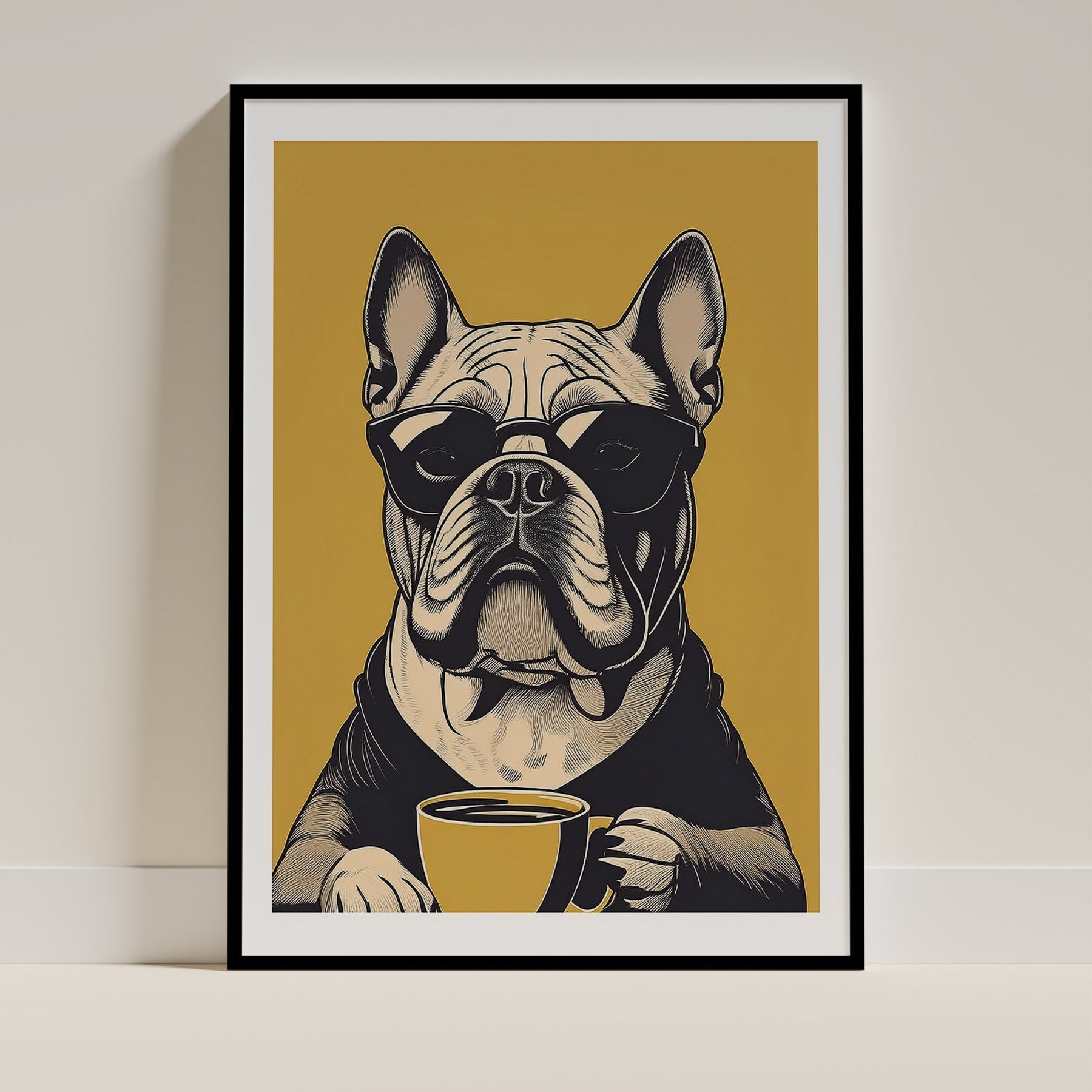 Bull Dog Dog Art Print Unframed | 4 Unique Designs | Wall Art Gift for Dog Lovers - Image 3 | Dogsy & Co