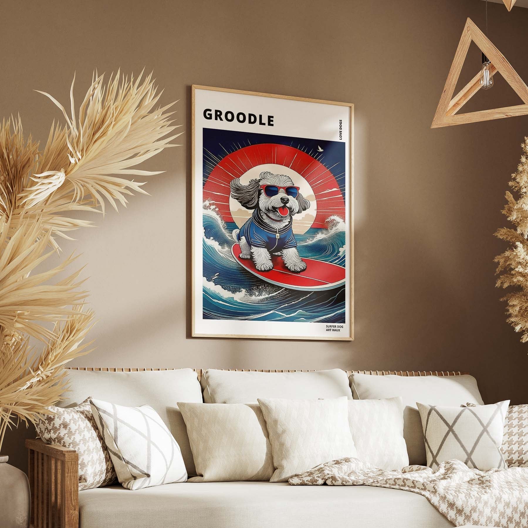 Groodle Hokosai Surfer Dogs 1 image 5