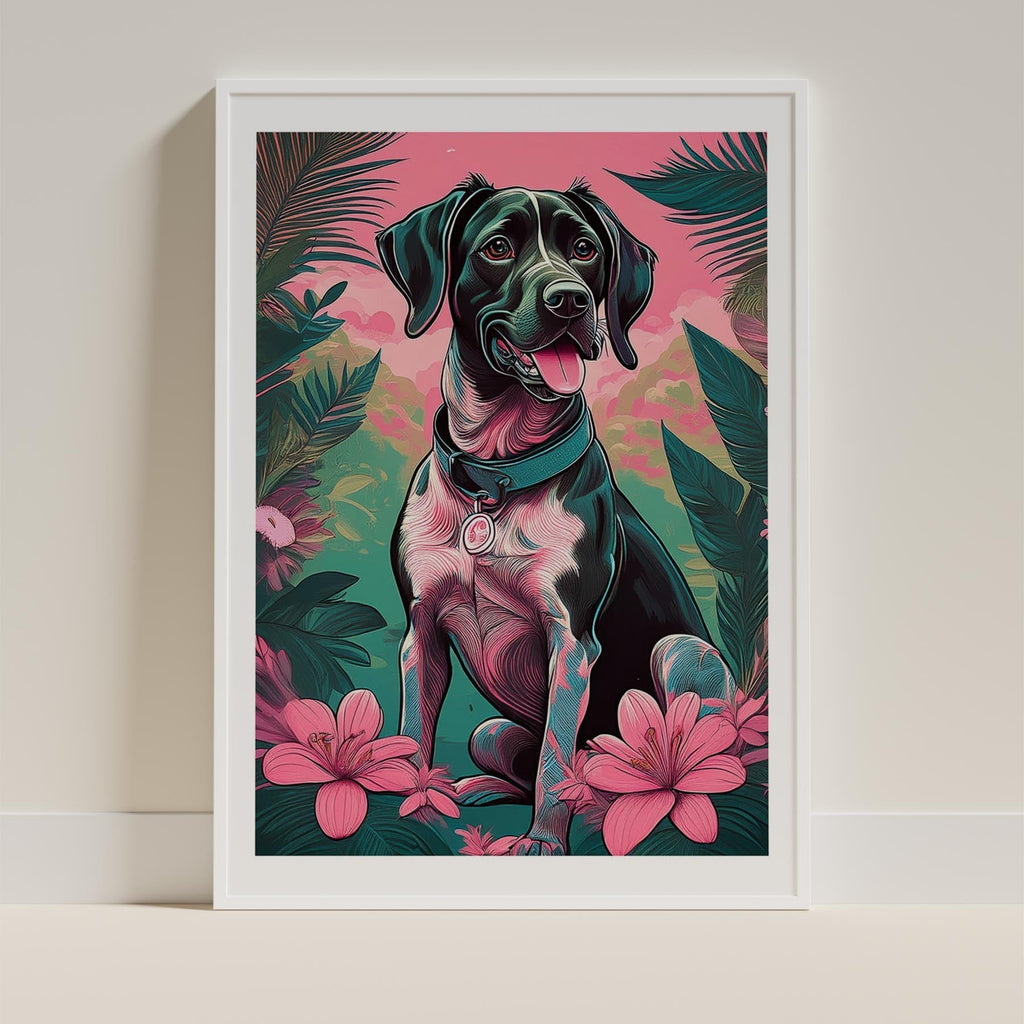 German Pointer Flowery Dog image 9
