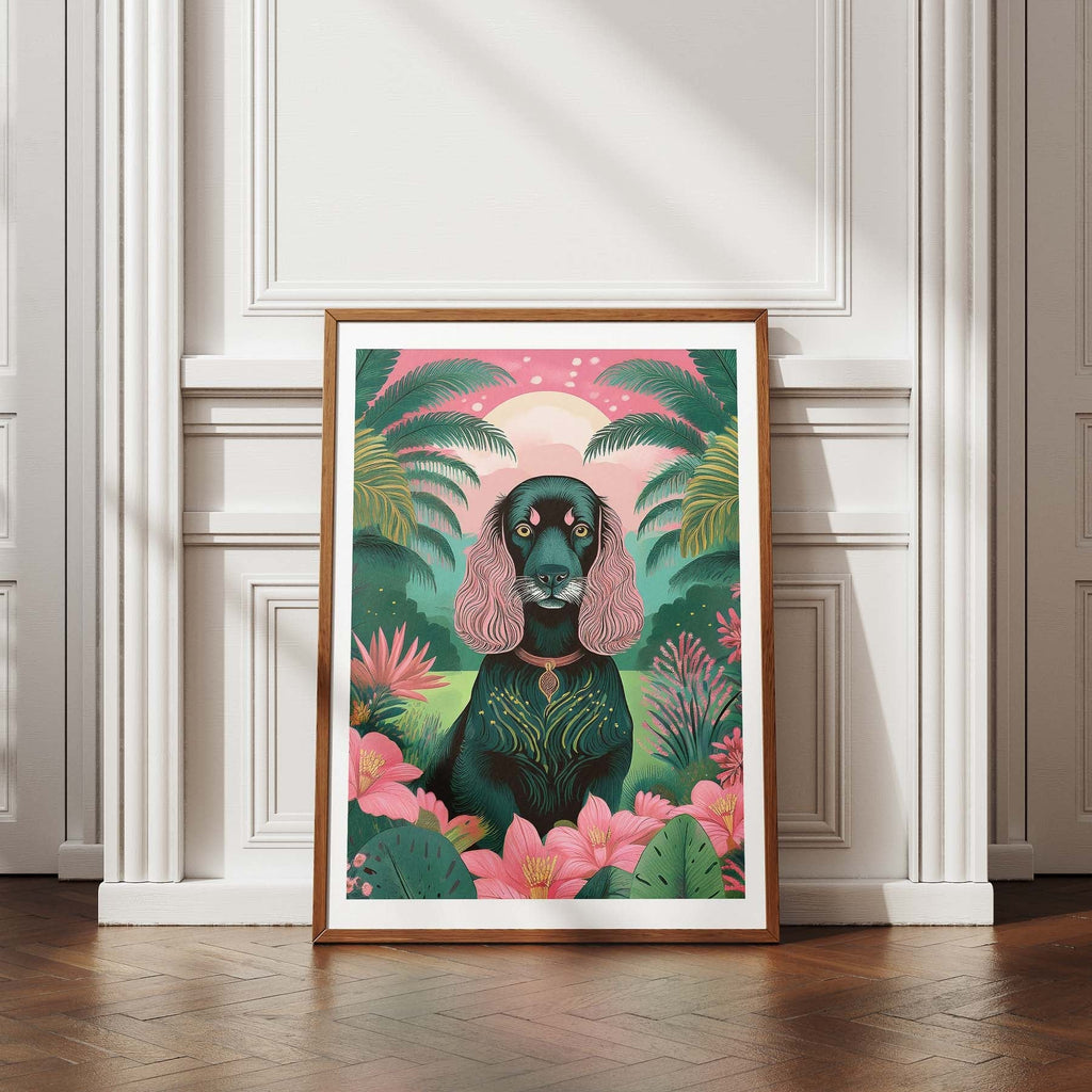 Cocker Spaniel 1 Flowery Dog image 4