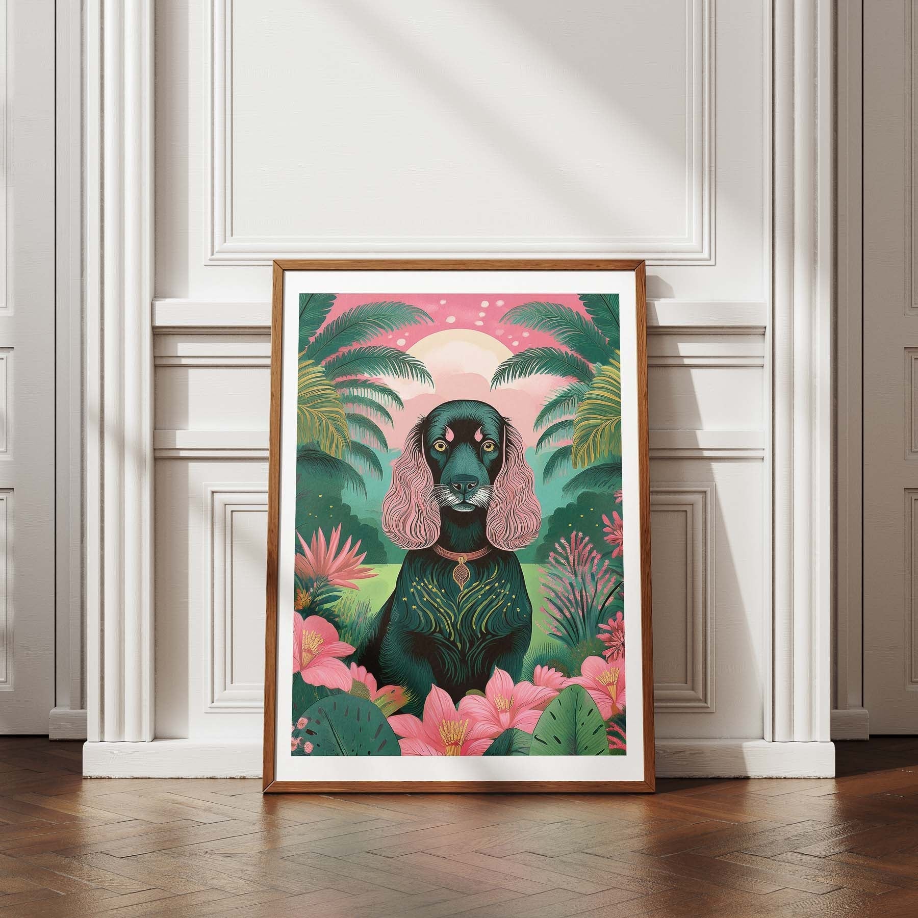 Cocker Spaniel 1 Flowery Dog image 4