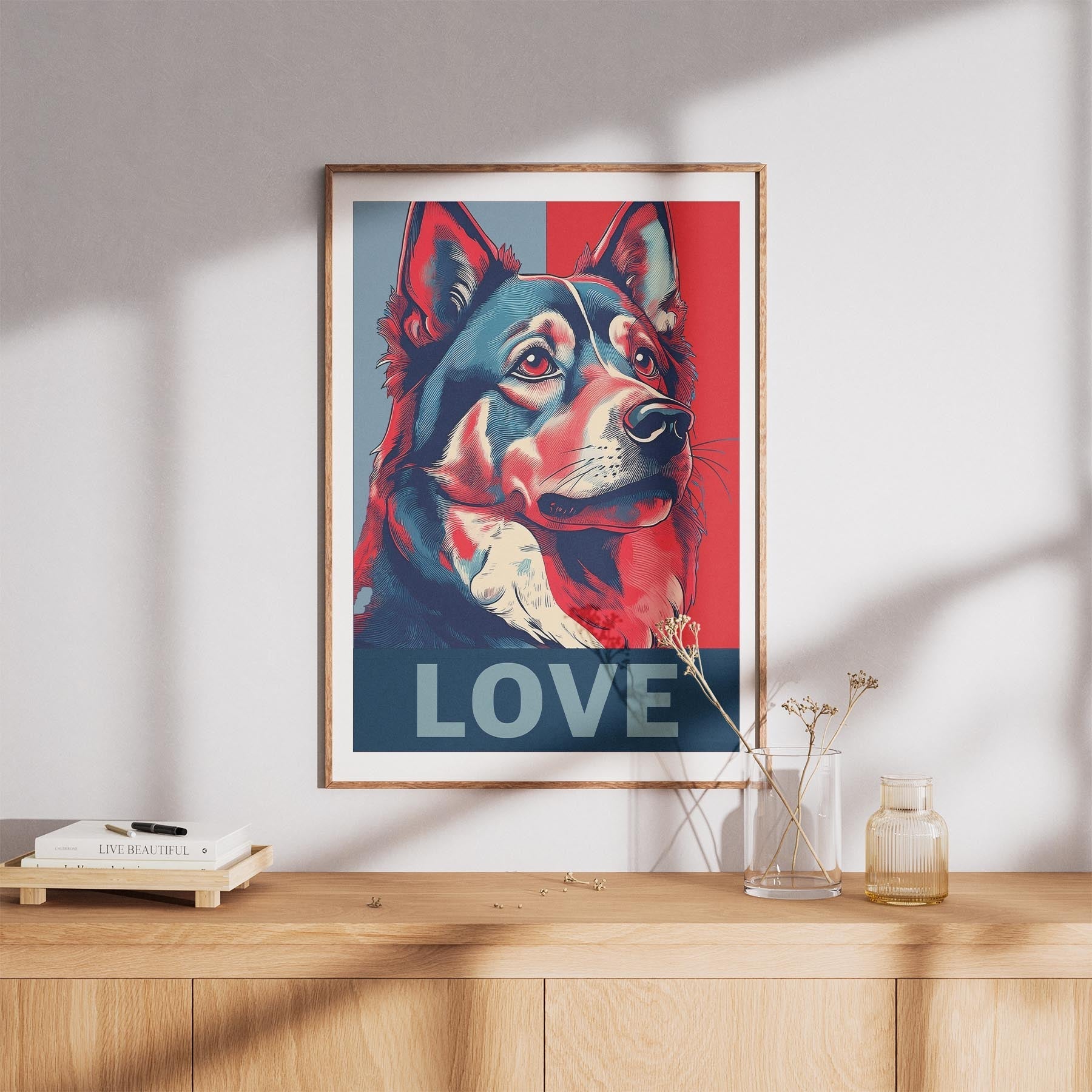 Finnish Lapphund LOVE Series Inspired by the Obama Poster image 8