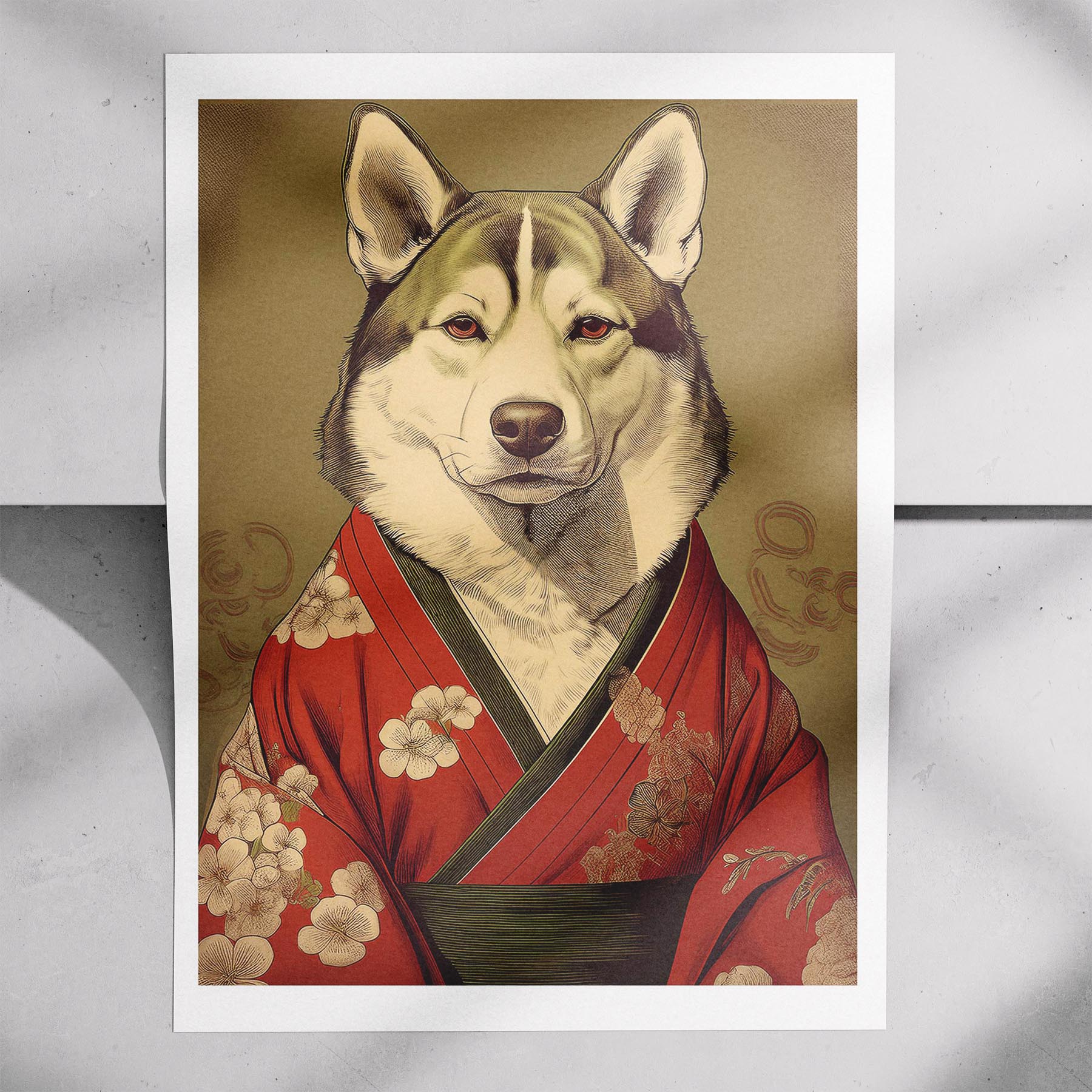 Alaskan Malamute Japanse Kimono Dog Series image 7