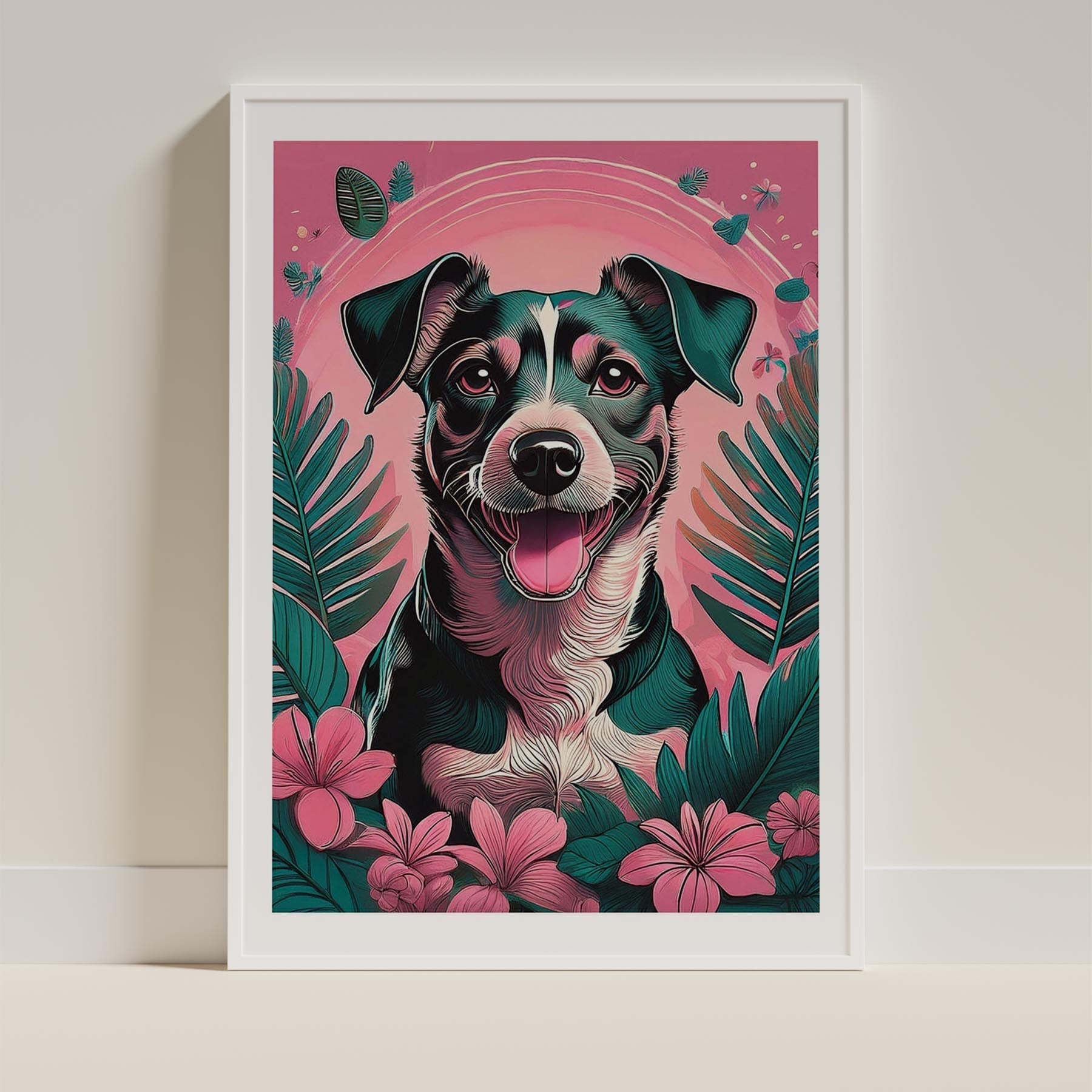 Jack Russell Flowery Dog image 9