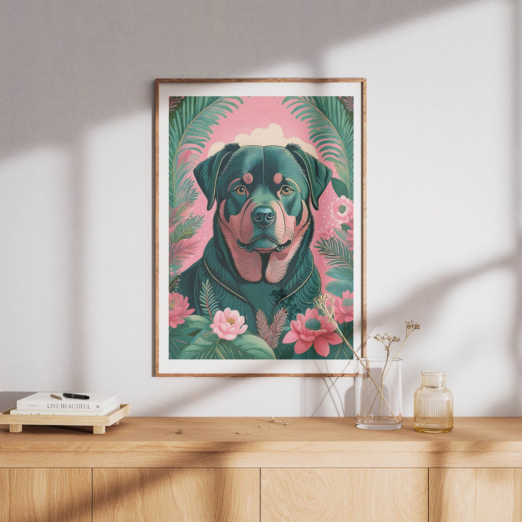 Rottweiler Flowery Dog image 8