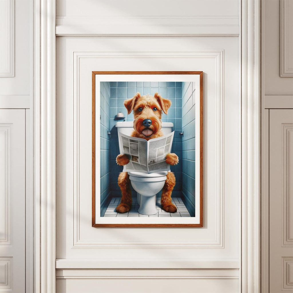 Irish Terrier Toilet Humour Dog Series image 3