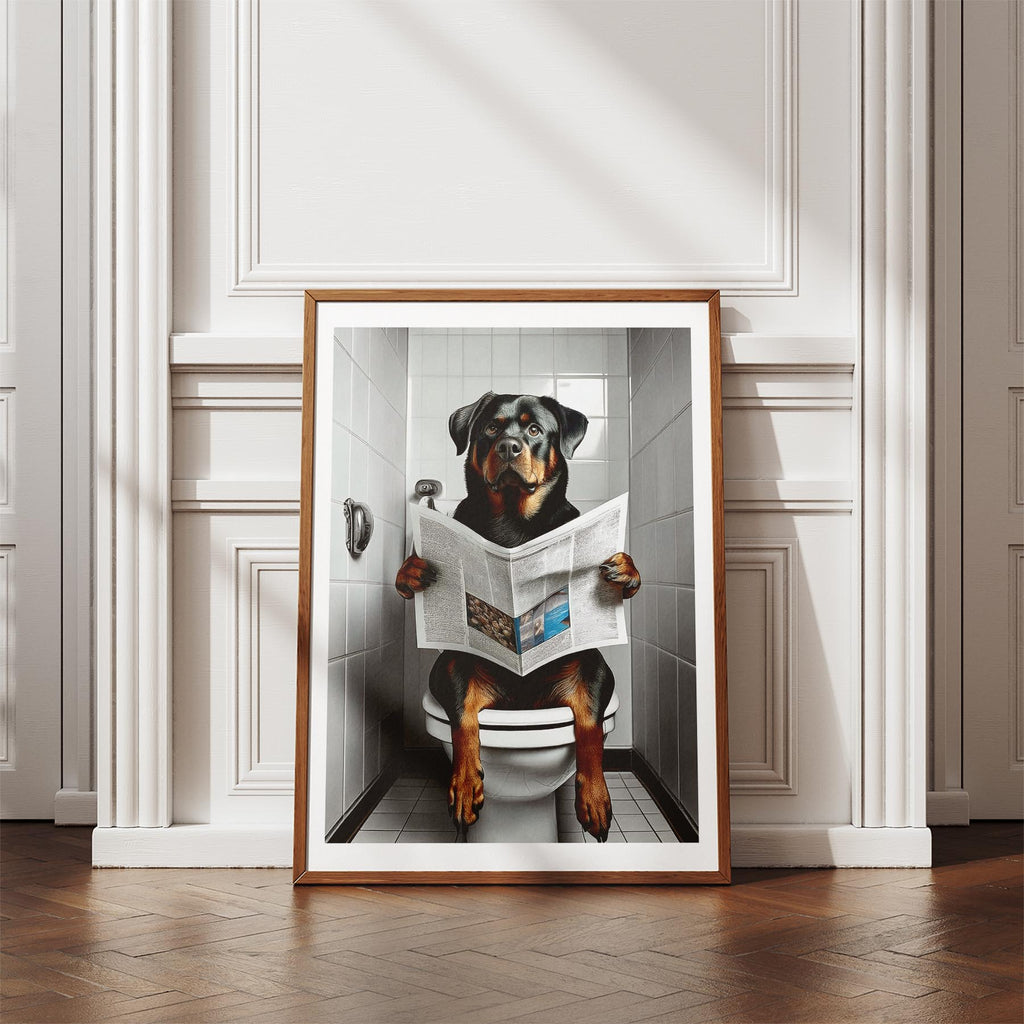 Rottweiler Toilet Humour Dog Series 1 image 4