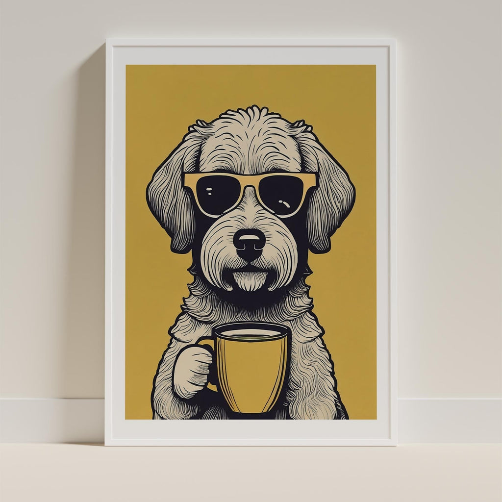 Groodle Chillin Coffee Dog image 9