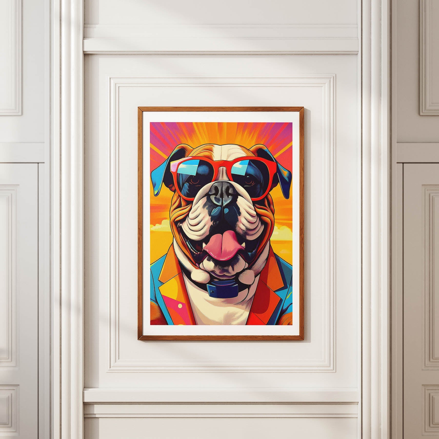 Bull Dog In Colourful Sunnies 3 image 2