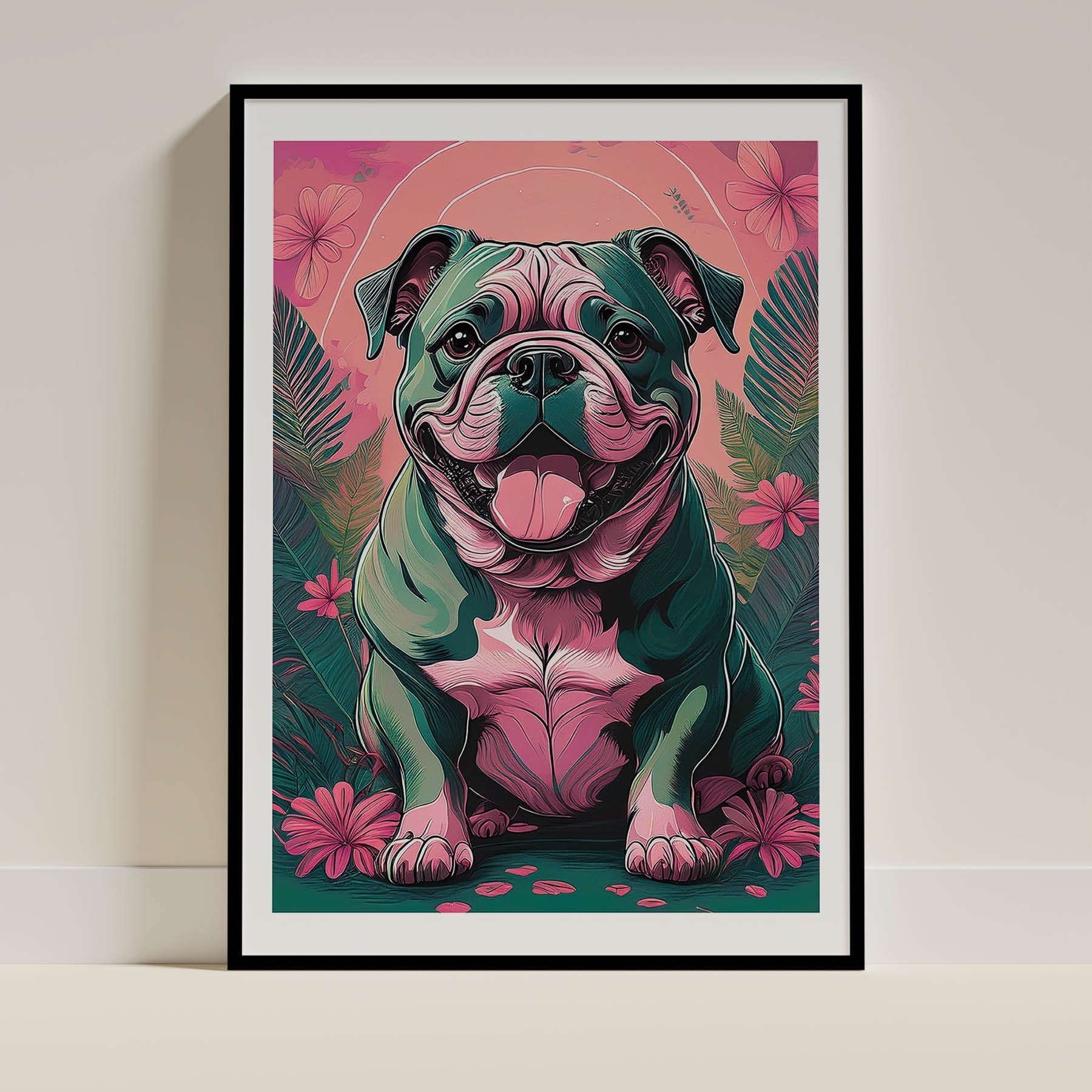 Bulldog Flowery Dog image 0