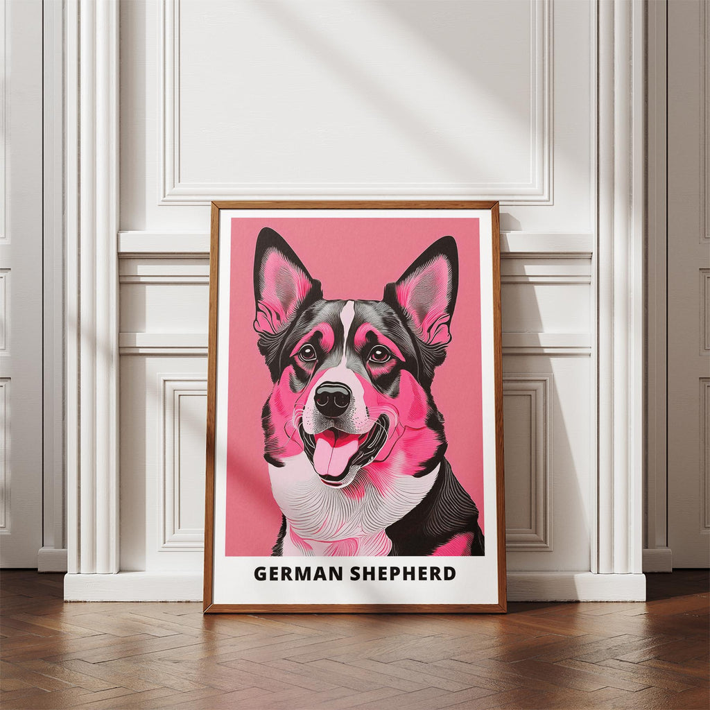 German Shepherd Pink and Black Dog Series 1 image 4