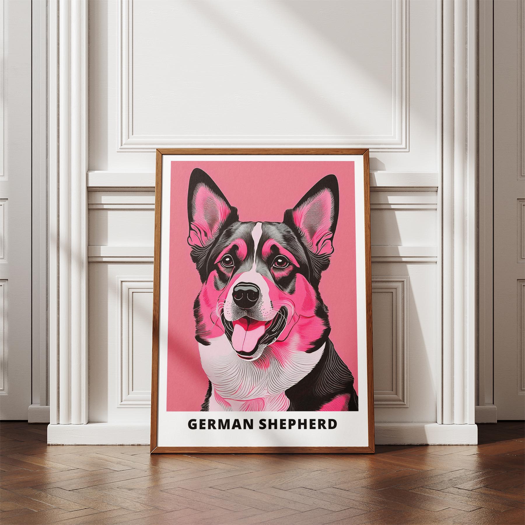 German Shepherd Pink and Black Dog Series 1 image 4