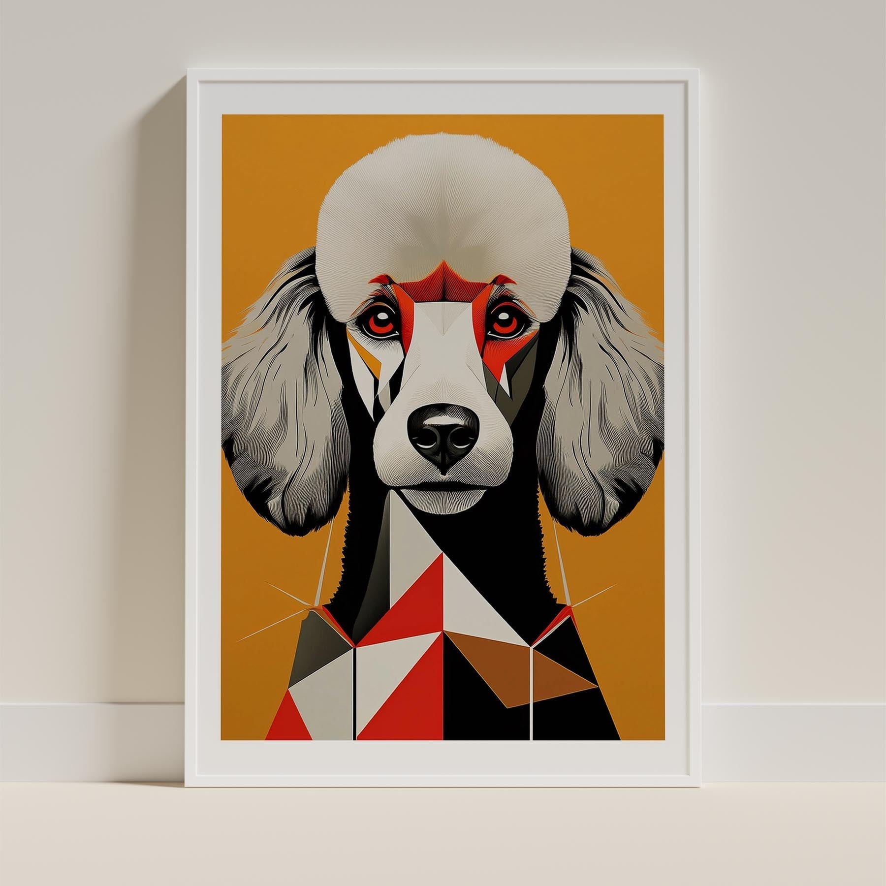 Poodle Geometric Orange Series image 9