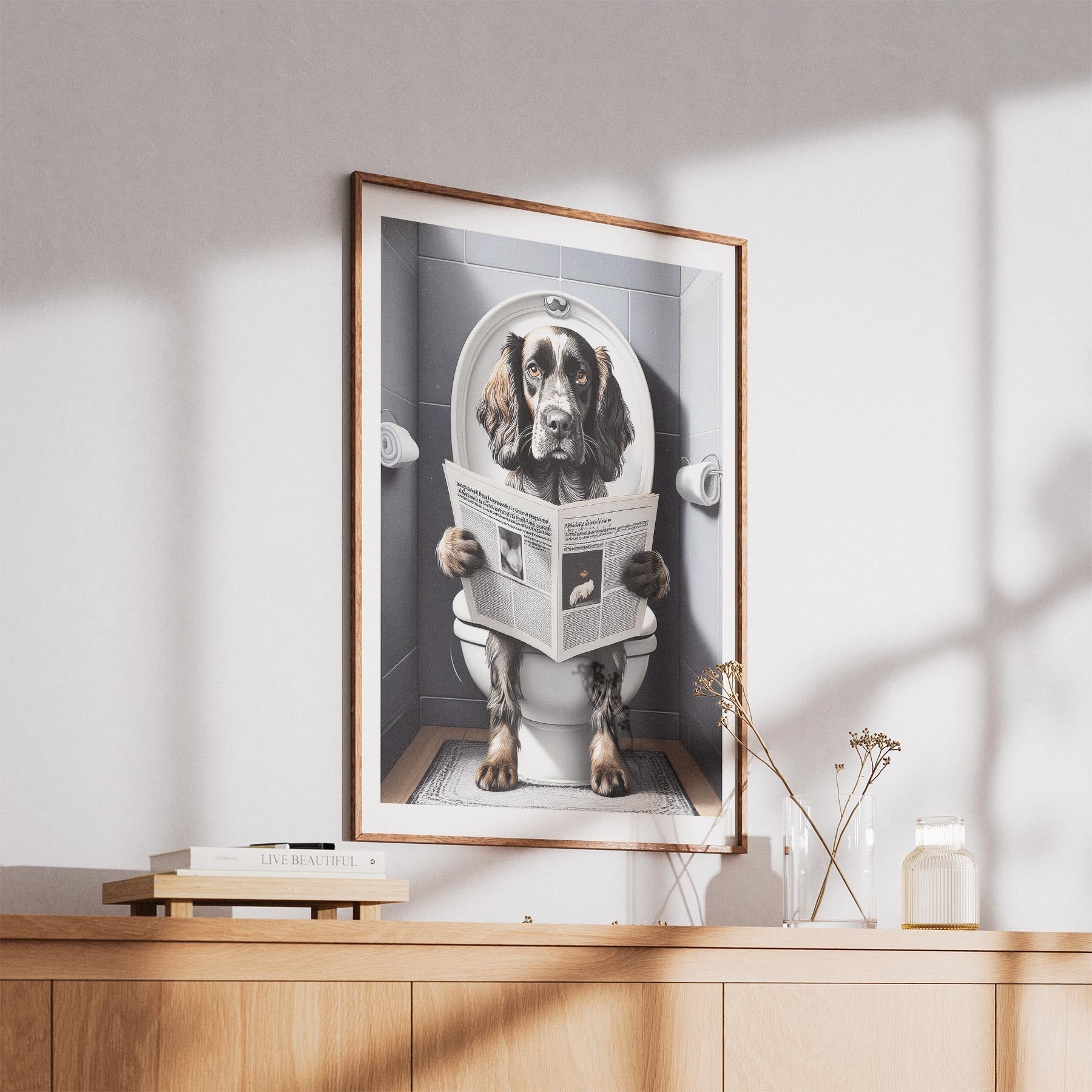 English Setter Toilet Humour Dog Series image 5