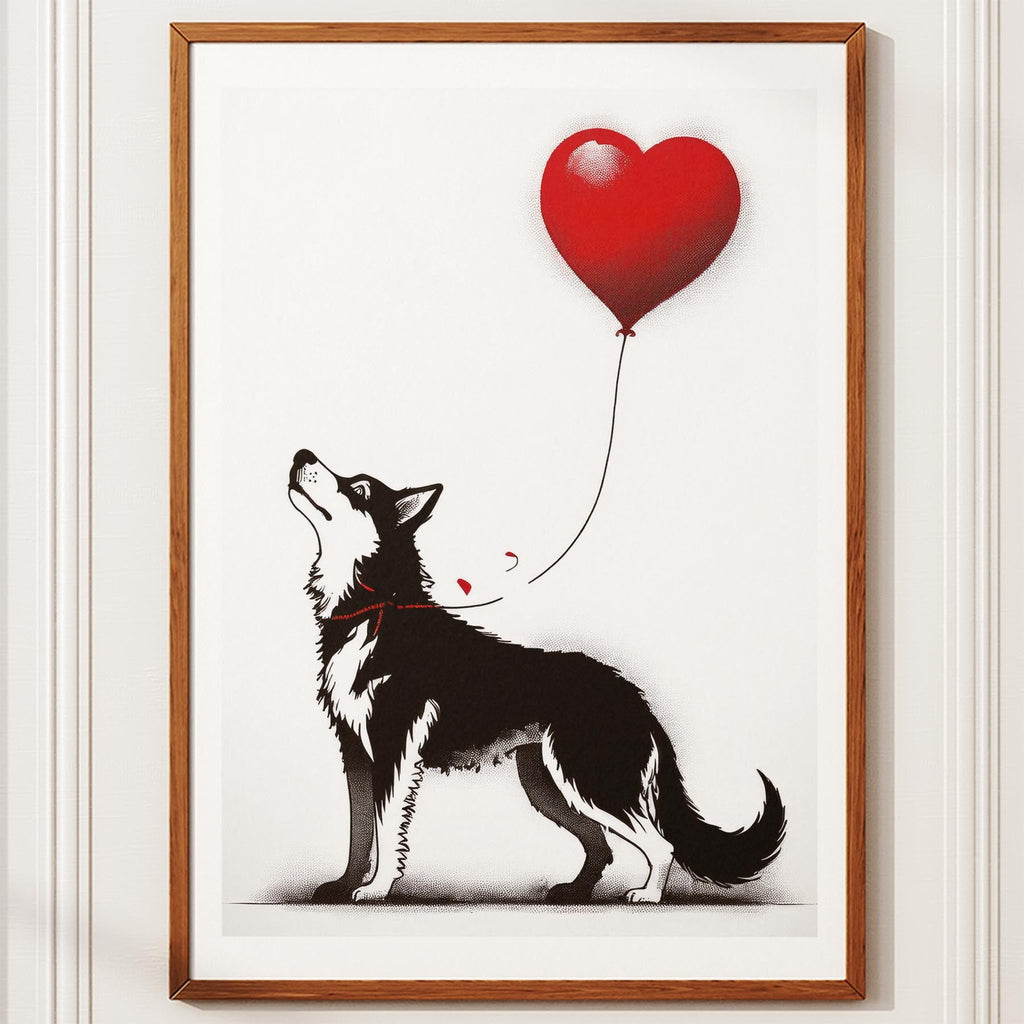 Siberian Husky DOGSY Series inspired by the Art of Banksy image 10