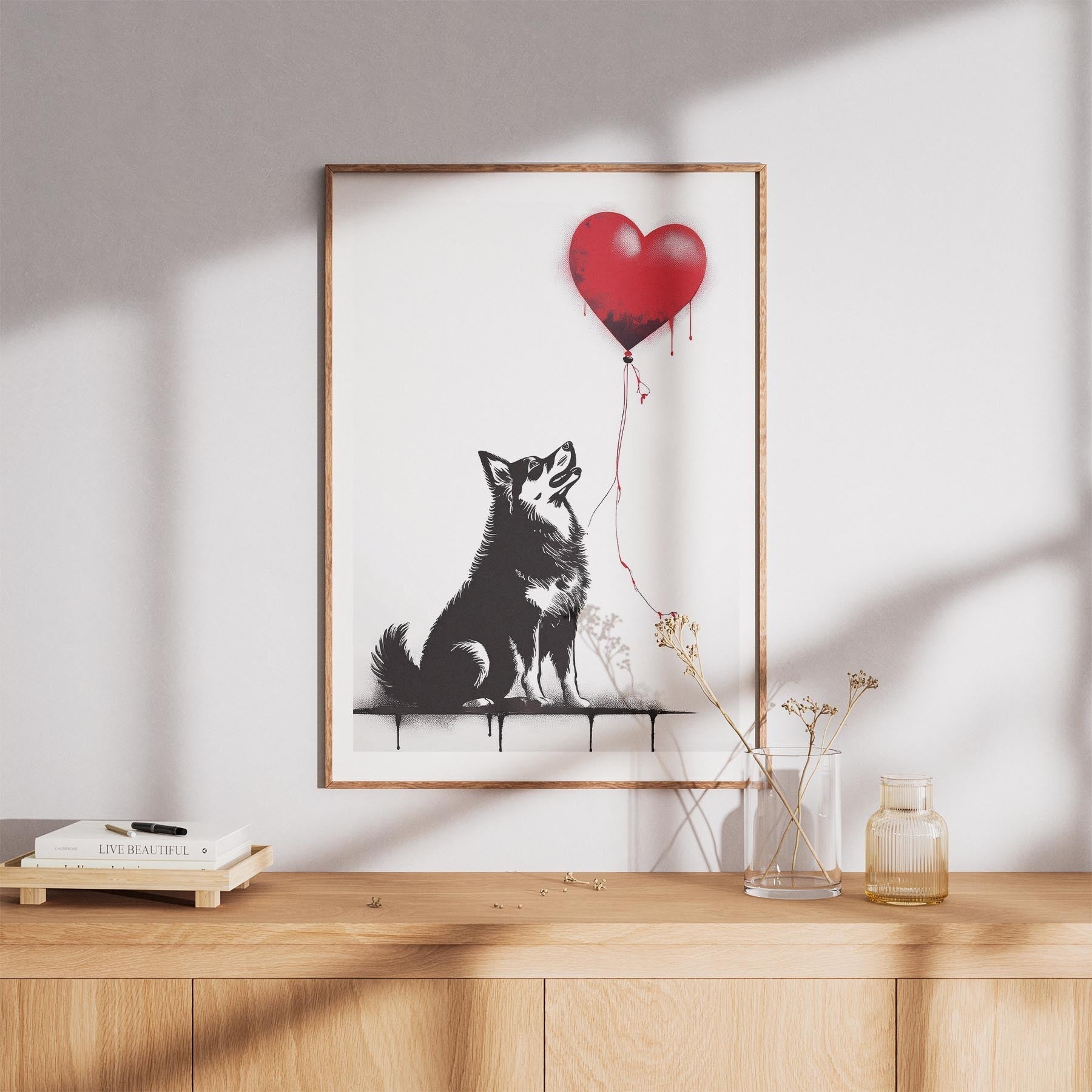 Finnish Lapphund DOGSY Series inspired by the Art of Banksy image 8