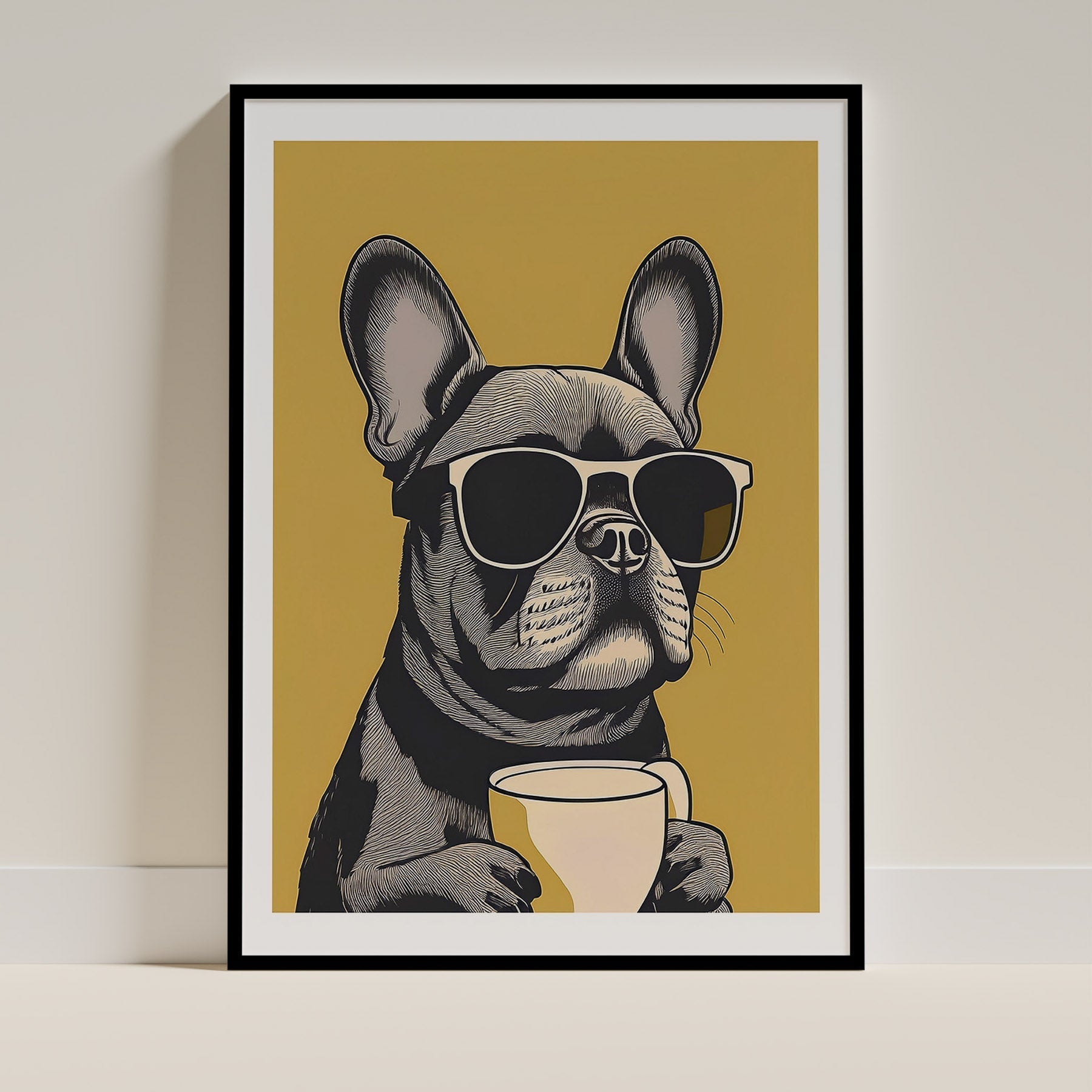 French Bulldog Dog Art Print Unframed Vol 3 | 3 Unique Designs | Wall Art Gift for Dog Lovers | Dogsy & Co