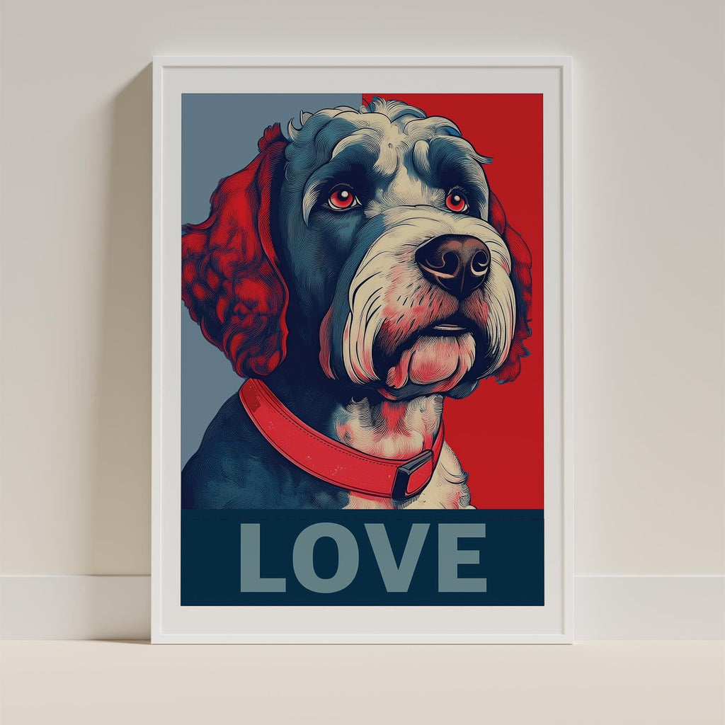Spanish Water Dog LOVE Series Inspired by the Obama Poster image 9