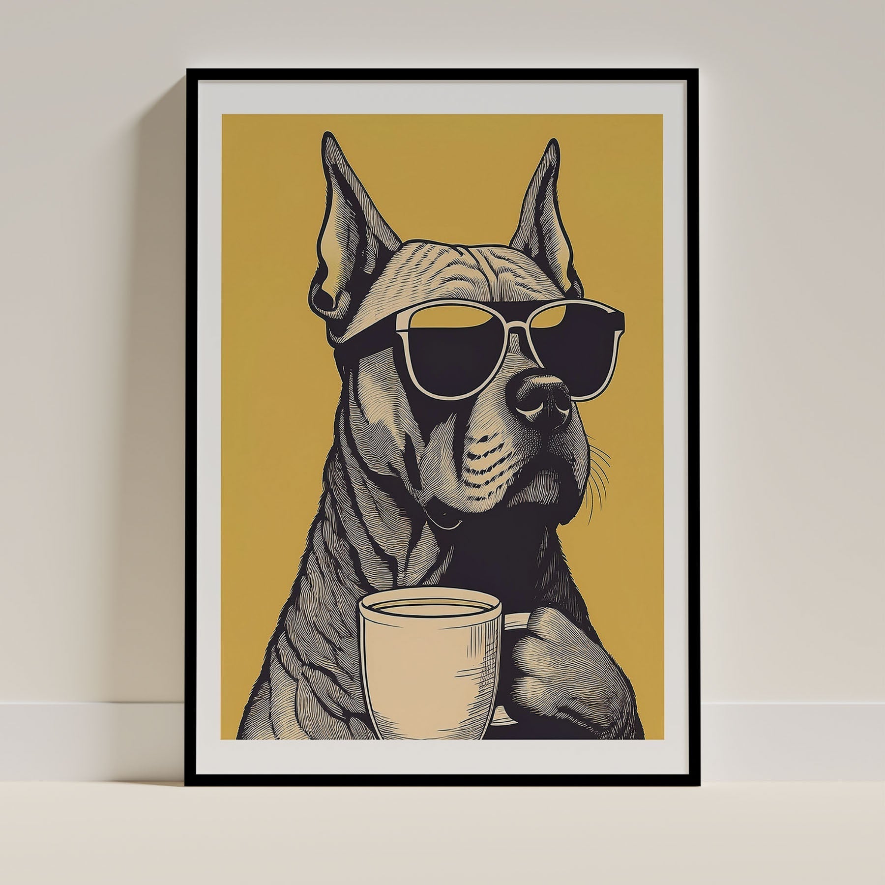 Dogue De Bordeaux Dog Art Print Unframed Vol 2 | 5 Unique Designs | Wall Art Gift for Dog Lovers - Image 4 | Dogsy & Co