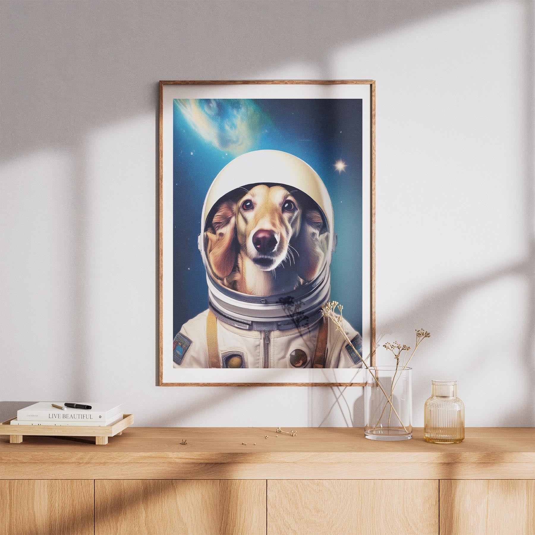 Borzoi Astronaut Dog Series image 8