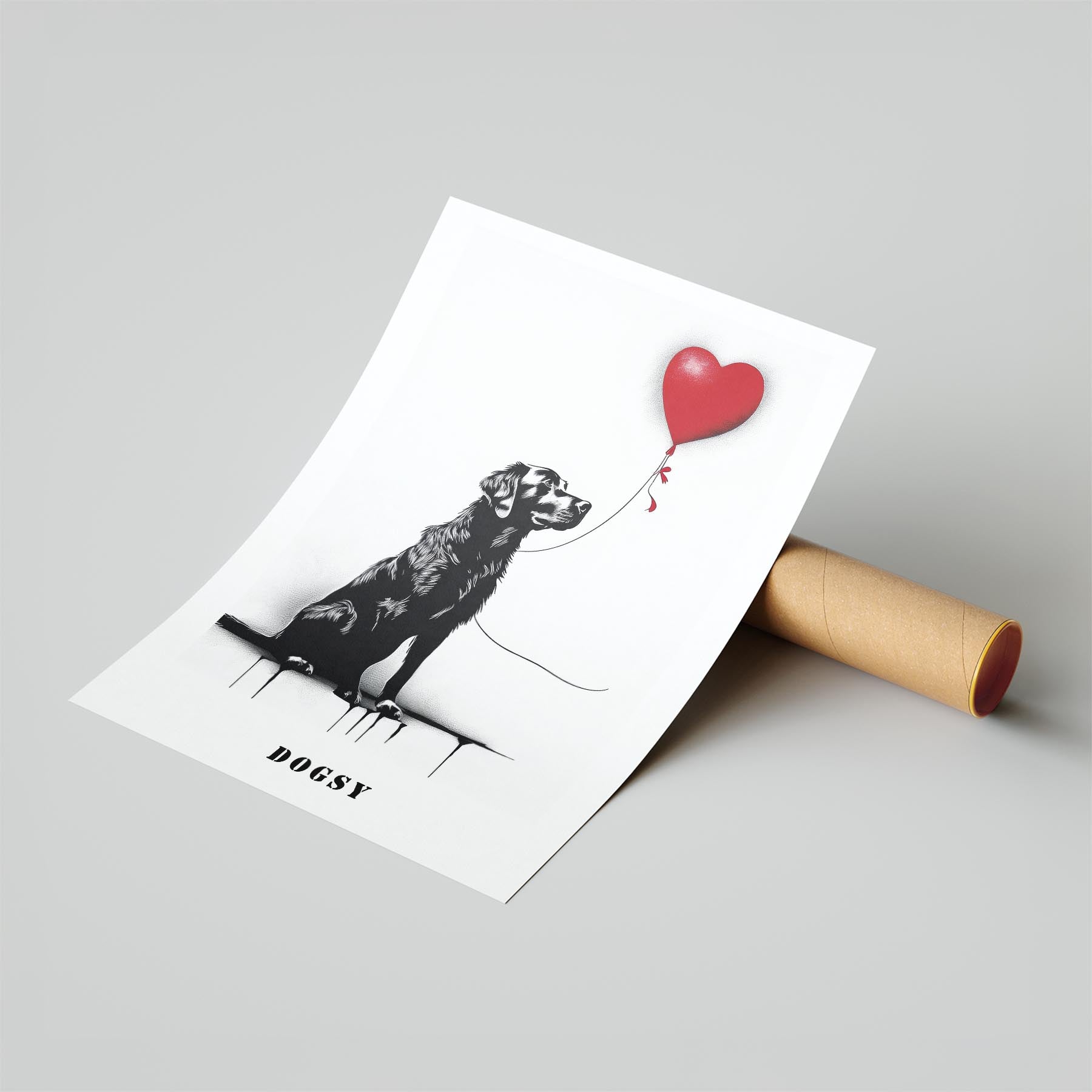 Murray River Retriever DOGSY Series inspired by the Art of Banksy with text Dogs image 6